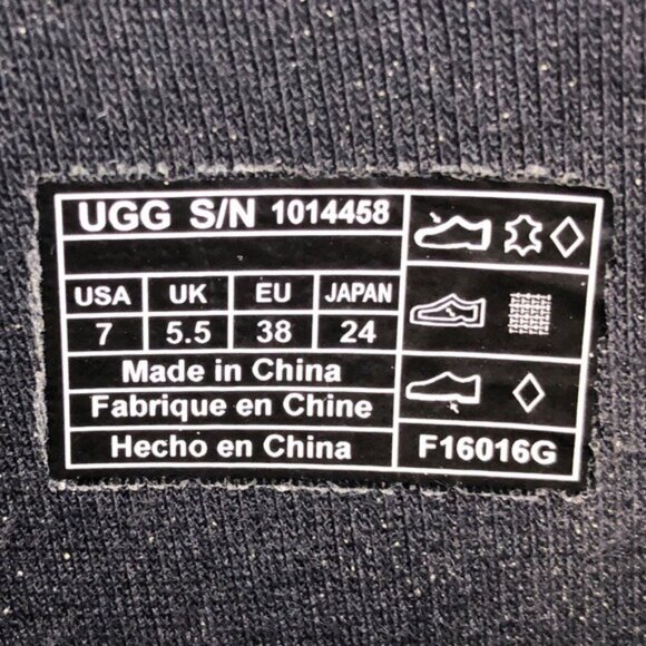 UGG Paxton Black Suede Rubber Rain Boots 7 - Picture 8 of 12